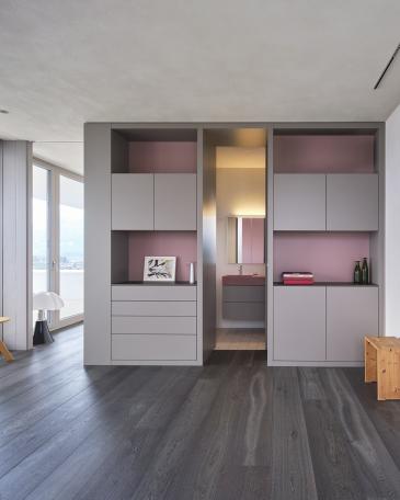 Wohnung Meggen Blick ins Bad