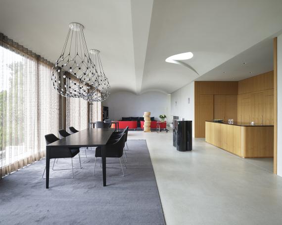 Haus Baden Treppenhaus Wohnzimmer Essbereich und Küche