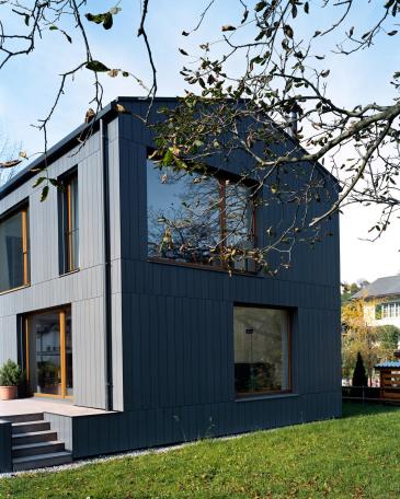 House Niederurnen with cladding of fibre cement Eternit